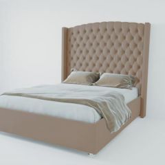 Кровать Берлин ЛЮКС без основания 2000 (велюр серый) в Агрызе - agryz.mebel24.online | фото