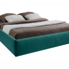 Кровать Подиум с ПМ 1600 (велюр бирюзовый) в Агрызе - agryz.mebel24.online | фото