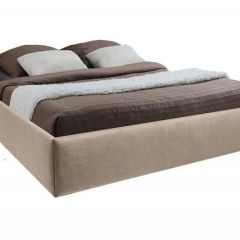 Кровать Подиум с ПМ 800 (велюр светло-серый) в Агрызе - agryz.mebel24.online | фото