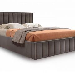 Кровать "Вена" 1400 СТАНДАРТ Вариант 3 Мора коричневый + бельевой ящик с кроватным основанием и подъемным механизмом в Агрызе - agryz.mebel24.online | фото