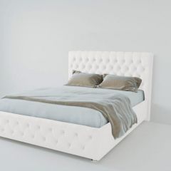 Кровать Версаль 1600 без основания (экокожа белый) в Агрызе - agryz.mebel24.online | фото