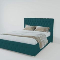 Кровать Версаль 1400 без основания (велюр бирюзовый) в Агрызе - agryz.mebel24.online | фото
