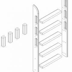 Кровать Сонечка 2-х ярусная (модульная) в Агрызе - agryz.mebel24.online | фото 12