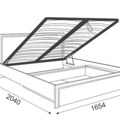 Кровать 1.6 Беатрис М08 Стандарт с ПМ (дуб млечный) в Агрызе - agryz.mebel24.online | фото 2