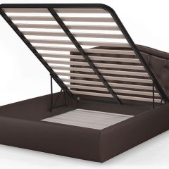 Кровать Стелла 1400*2000 Rock 05 (коричневый) в Агрызе - agryz.mebel24.online | фото 4