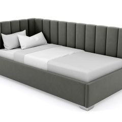 Кровать угловая Хлоя интерьерная +основание (120х200) в Агрызе - agryz.mebel24.online | фото 4