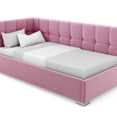 Кровать угловая Мия интерьерная +основание (120х200) в Агрызе - agryz.mebel24.online | фото 6