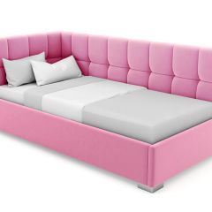 Кровать угловая Мия интерьерная +основание (120х200) в Агрызе - agryz.mebel24.online | фото 11