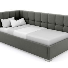 Кровать угловая Мия интерьерная +основание (80х200) в Агрызе - agryz.mebel24.online | фото 4