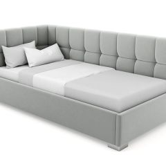 Кровать угловая Мия интерьерная +основание (80х200) в Агрызе - agryz.mebel24.online | фото