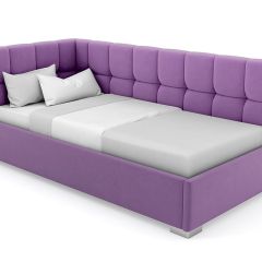 Кровать угловая Мия интерьерная +основание (90х200) в Агрызе - agryz.mebel24.online | фото 20