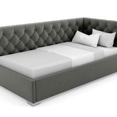 Кровать угловая Виола интерьерная +основание (90х200) в Агрызе - agryz.mebel24.online | фото 3