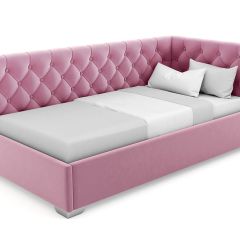 Кровать угловая Виола интерьерная +основание (90х200) в Агрызе - agryz.mebel24.online | фото 5