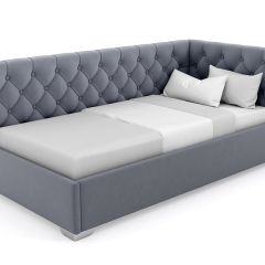 Кровать угловая Виола интерьерная +основание (90х200) в Агрызе - agryz.mebel24.online | фото 8