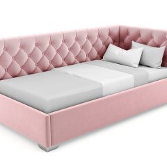 Кровать угловая Виола интерьерная +основание (90х200) в Агрызе - agryz.mebel24.online | фото 10