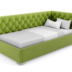 Кровать угловая Виола интерьерная +основание (90х200) в Агрызе - agryz.mebel24.online | фото 19
