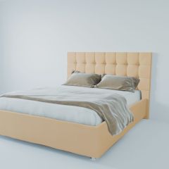 Кровать Венеция с ПМ 1200 (экокожа бежевая) в Агрызе - agryz.mebel24.online | фото 2
