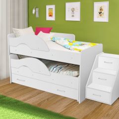 Кровать выкатная Радуга 800*1600 (Матрешка) Белый в Агрызе - agryz.mebel24.online | фото 25