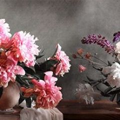 Кухонный фартук Цветы 316 МДФ матовый (3000) Flowers в Агрызе - agryz.mebel24.online | фото