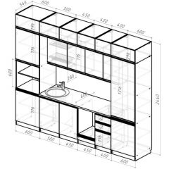 Кухонный гарнитур Адажио люкс 3000 мм в Агрызе - agryz.mebel24.online | фото 2