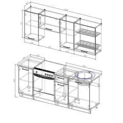 Кухонный гарнитур Лада 2000 (Стол. 26мм) в Агрызе - agryz.mebel24.online | фото 2