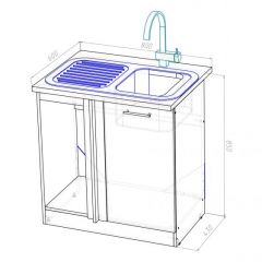 Кухонный гарнитур Лоретта гранд прайм 2600х1400 мм в Агрызе - agryz.mebel24.online | фото 20