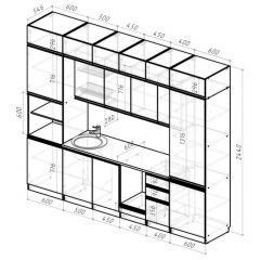 Кухонный гарнитур Лоретта люкс 3000 мм в Агрызе - agryz.mebel24.online | фото 2