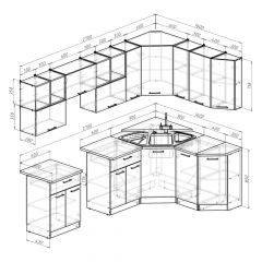 Кухонный гарнитур Надежда оптима 5 2700х1600 мм в Агрызе - agryz.mebel24.online | фото 2