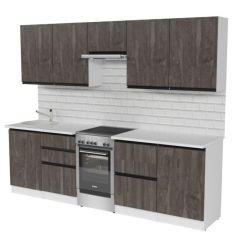 Кухонный гарнитур Ноктюрн мега 2500 мм в Агрызе - agryz.mebel24.online | фото 4