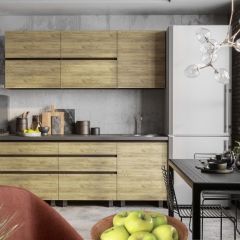 Кухонный гарнитур Лофт 2.0 (Дуб Крафт/Венге) в Агрызе - agryz.mebel24.online | фото