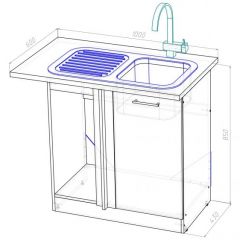 Кухонный гарнитур Симфония мега прайм 1500х2700 мм в Агрызе - agryz.mebel24.online | фото 22