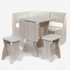 ТЮЛЬПАН МИНИ Кухонный уголок (кожзам-Борнео крем) в Агрызе - agryz.mebel24.online | фото