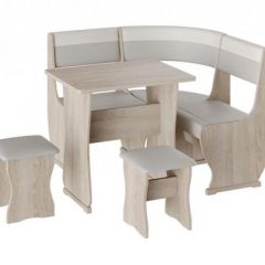 Кухонный уголок УЮТ Тип 1 - мини Серый-белый/Дуб Сонома в Агрызе - agryz.mebel24.online | фото