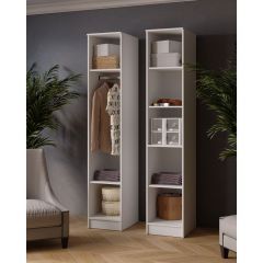 ЛАРС Пенал Белый/Дуб крафт золотой в Агрызе - agryz.mebel24.online | фото 2