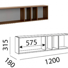Лимба (гостиная) М11 Полка навесная в Агрызе - agryz.mebel24.online | фото