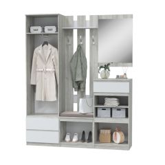 ЛОРИ Прихожая  (дуб серый/белый) в Агрызе - agryz.mebel24.online | фото 2