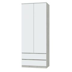 ЛОРИ Спальный гарнитур модульный (дуб серый/белый) в Агрызе - agryz.mebel24.online | фото 6