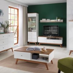 Модульная гостиная HEDA (белый) в Агрызе - agryz.mebel24.online | фото