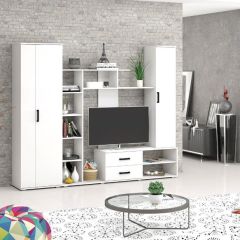 Шкаф Торонто (Белый текстурный) в Агрызе - agryz.mebel24.online | фото 2