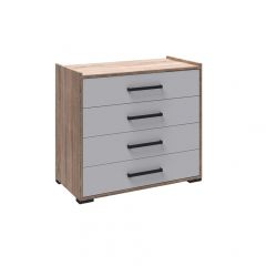 Модульная Спальня Соната (Белый/Дуб Крафт Золотой) в Агрызе - agryz.mebel24.online | фото 2