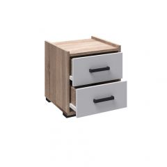Модульная Спальня Соната (Белый/Дуб Крафт Золотой) в Агрызе - agryz.mebel24.online | фото 6