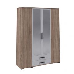 Модульная Спальня Соната (Белый/Дуб Крафт Золотой) в Агрызе - agryz.mebel24.online | фото 7