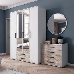 Модульная Спальня Соната (Белый/Дуб юкон) в Агрызе - agryz.mebel24.online | фото 3