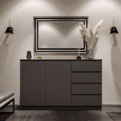 МОРИ МК 1600.1 Комод (графит) в Агрызе - agryz.mebel24.online | фото 1