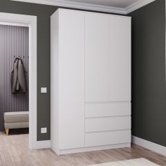 МОРИ МШ 1200.1 Шкаф (белый) в Агрызе - agryz.mebel24.online | фото 1