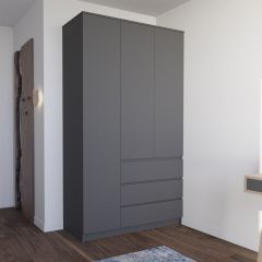 МОРИ МШ 1200.1 Шкаф (графит) в Агрызе - agryz.mebel24.online | фото 1