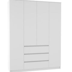 МОРИ МШ 1600.1 Шкаф (белый) в Агрызе - agryz.mebel24.online | фото 2