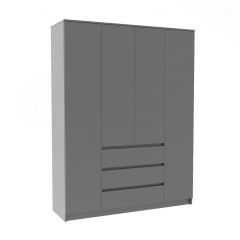 МОРИ МШ 1600.1 Шкаф (графит) в Агрызе - agryz.mebel24.online | фото 2