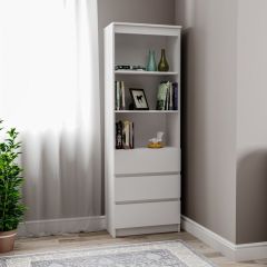 МОРИ МСТ 600.3 Стеллаж (белый) в Агрызе - agryz.mebel24.online | фото 1