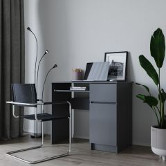 МОРИ МС-1 Стол ЛЕВЫЙ/ПРАВЫЙ (графит) в Агрызе - agryz.mebel24.online | фото